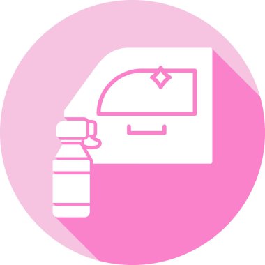 Modern araba simgesinin vektör illüstrasyonu