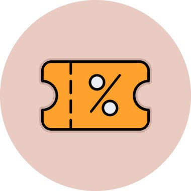 İndirim. Web simgesi basit illüstrasyon