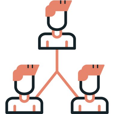 insanlar grup simgesi ana hat biçiminde