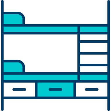 Bina. Web simgesi basit illüstrasyon