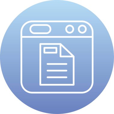 Belge simgesinin vektör illüstrasyonu