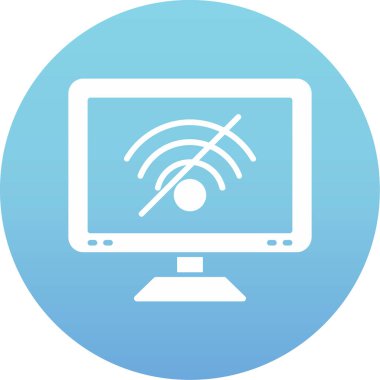 Bilgisayar. Web simgesi basit illüstrasyon