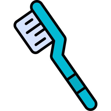 fırça simgesi. Web için fırça vektör simgelerinin özet çizimi