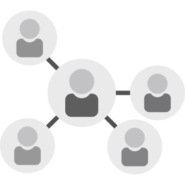 Ağ bağlantısı vektör illüstrasyon tasarımı ile bağlı insanlar