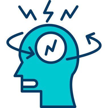 İnsan kafası ikonu. İnsan baş vektör simgesi rengini izole et