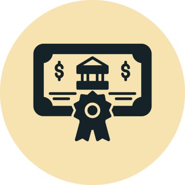 Banka binası simgesi vektör illüstrasyonu