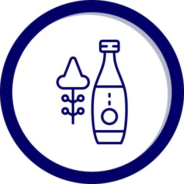 Şişe simgesinin vektör illüstrasyonu