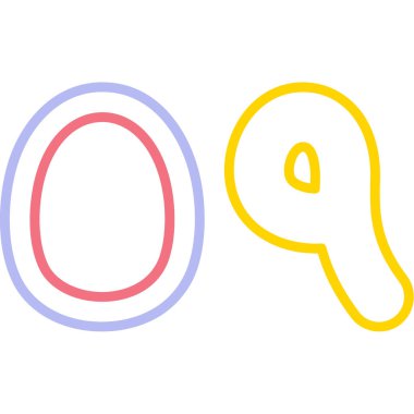 Q harfi satırı, şirketiniz için tasarım, vektör