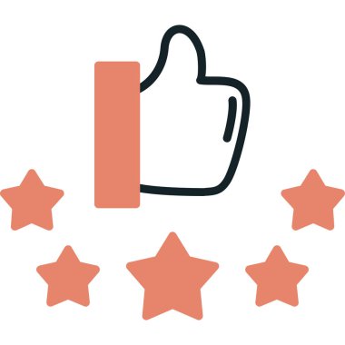 Geri besleme simgesi, vektör illüstrasyonu