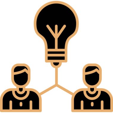 Bir ampulün vektör illüstrasyonu