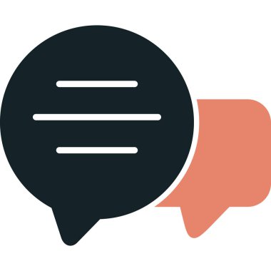 İleti kabarcığı vektör illüstrasyonu