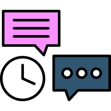 Mesaj var. Web simgesi basit illüstrasyon