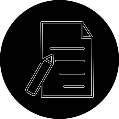 Soyut arkaplanda belge simgesi izole edildi