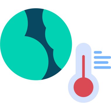 termometre simgesi vektör illüstrasyonu