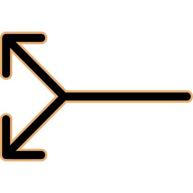 Beyaz arka plan üzerinde izole sağ ok simgesi