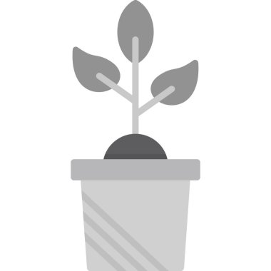 pot web simgesi, vektör illüstrasyonu