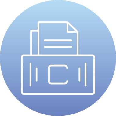 Belge simgesinin vektör illüstrasyonu