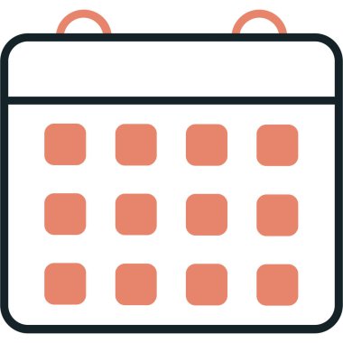 Takvim. Web simgesi basit tasarım