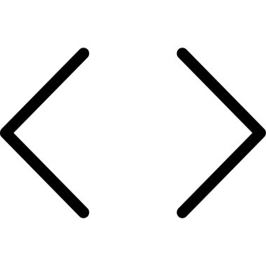 Sağ ok simgesi. çizgi vektör çizimi beyaz üzerinde izole edildi