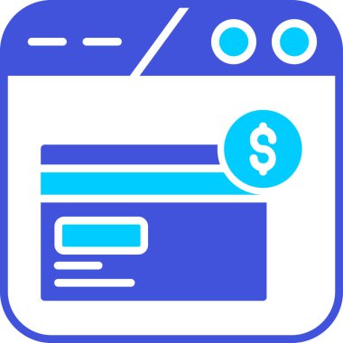 Para için. Web simgesi basit illüstrasyon