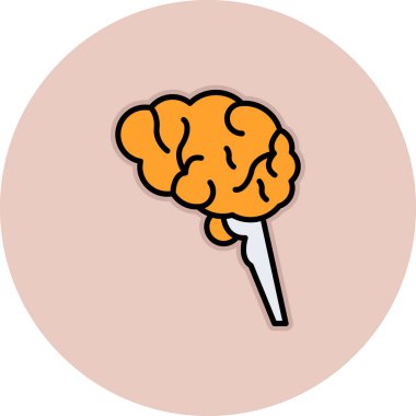 Thalamus web simgesi, vektör illüstrasyonu