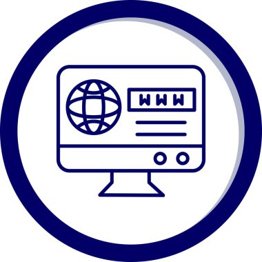 Bilgisayar simgesi. Basit resimleme