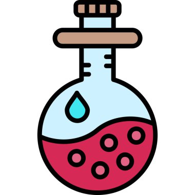 Kimya şişesi. Basit tasarım