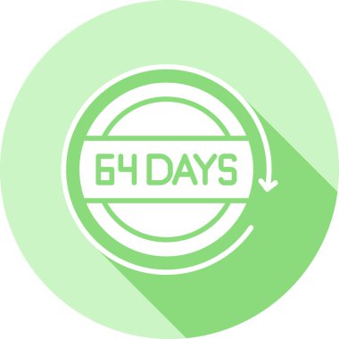 55 günlük simge, vektör illüstrasyonu