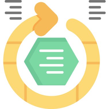 Bal arısı yemek ikonu düz stil