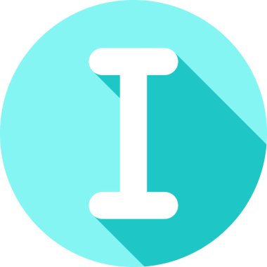 i harfi vektör illüstrasyonu