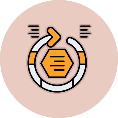 Modern bir simgenin vektör illüstrasyonu