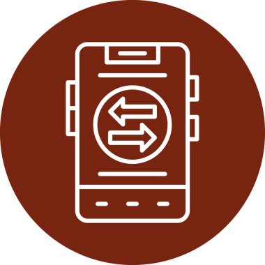 ok simgesi, vektör illüstrasyonlu akıllı telefon