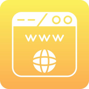 Tarayıcı tarayıcı internet simgesi düz biçimli