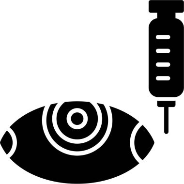 Göz. Web simgesi basit illüstrasyon