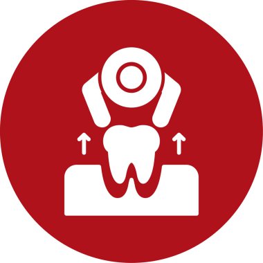 diş simgesi vektör illüstrasyonu