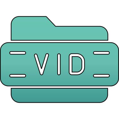 video simgesi, vektör illüstrasyonu