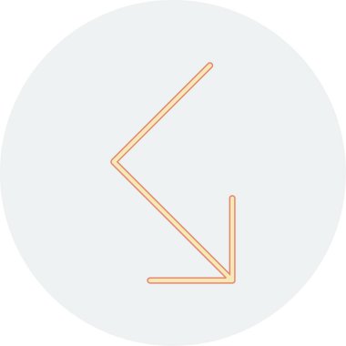 Beyaz arkaplanda vektör modern ok simgesi