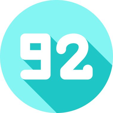 7 numaralı simge tasarımı, vektör illüstrasyonu