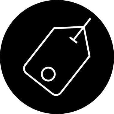 Soyut arka grupta etiket simgesi izole edildi