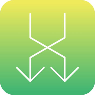 Bir bayrak simgesinin vektör illüstrasyonu