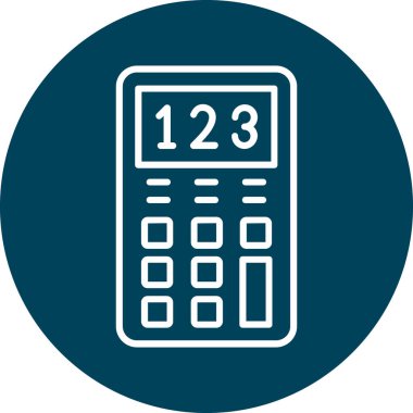 hesap makinesi simgesi vektör illüstrasyonu