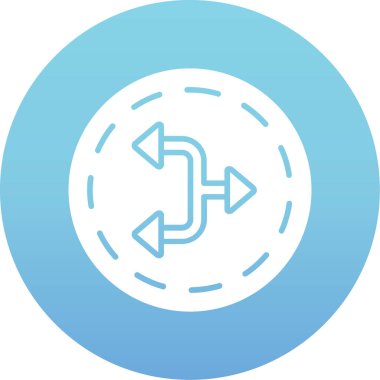 özet biçiminde yön ok simgesi