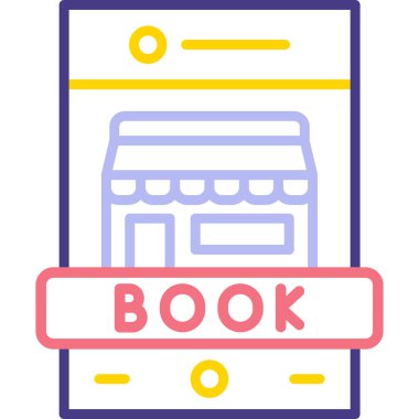 kitap simgesi modern vektör illüstrasyonu