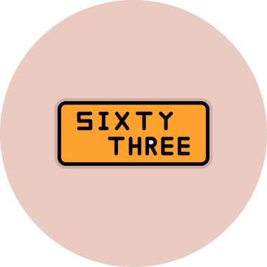 Yol İşareti Vektör Simgesi Tasarımı