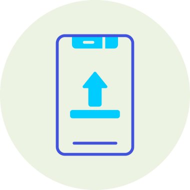 Cep telefonu. Web simgesi basit illüstrasyon