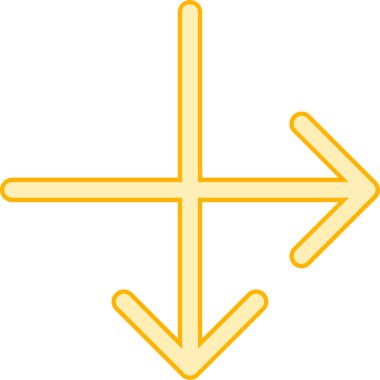 ok yönü vektör illüstrasyonu