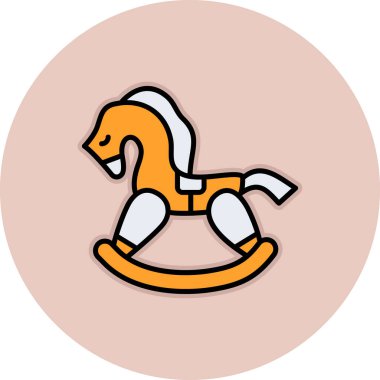 Bir köpek simgesinin vektör illüstrasyonu