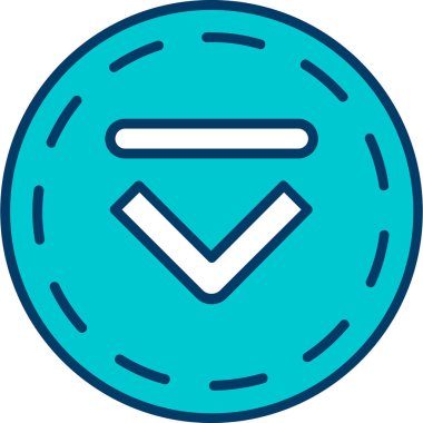 Para simgesinin vektör illüstrasyonu