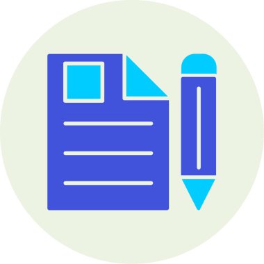 Belge simgesinin vektör illüstrasyonu