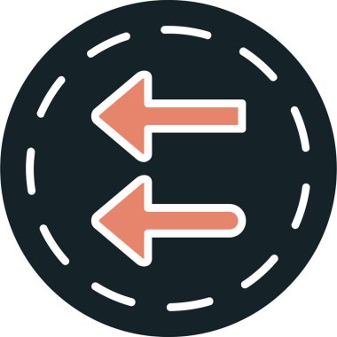 Ok. Web simgesi basit illüstrasyon